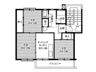 ビレッジハウス笹川6号棟【0207号室】の間取り