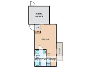 ガレット学研都市【3階】の間取り