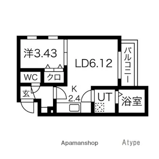 ファスティオン姪浜【301号室】の間取り