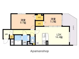 メゾン・ド・ファミール【1階】の間取り