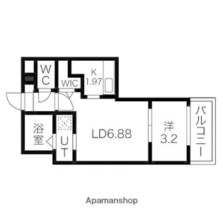 エレガンテブリッサ姪浜駅南【1階】の間取り
