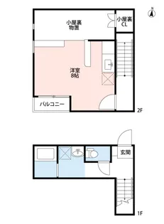 福岡県福岡市西区大字千里【アパート】の間取り
