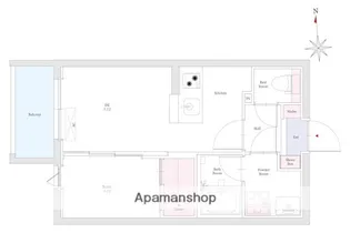 リアンレガーロ室見ステーション【2階】の間取り