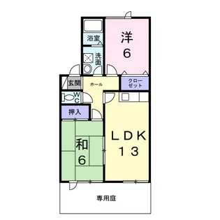 サンガーデンN B【1階】の間取り