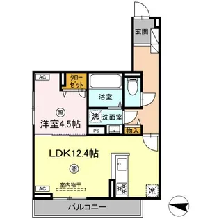 DーROOM石丸II【3階】の間取り