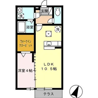 アルヴェール富士見【1階】の間取り