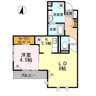 セジュール トリニテII【3階】の間取り