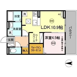 ベルフィオーレ姪浜【1階】の間取り