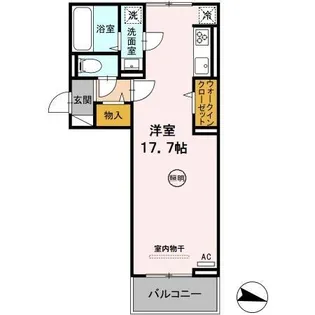 DーROOM石丸【3階】の間取り