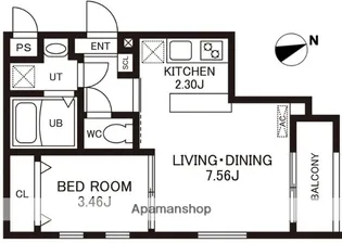 CHERIM室見WEST【2階】の間取り