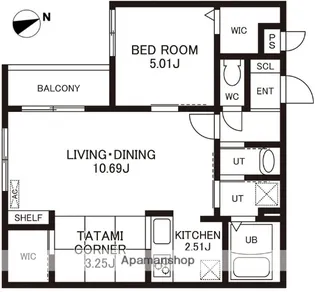 (仮称)CHERIM室見WEST【1階】の間取り