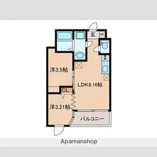 THE GRAND WIN【3階】の間取り