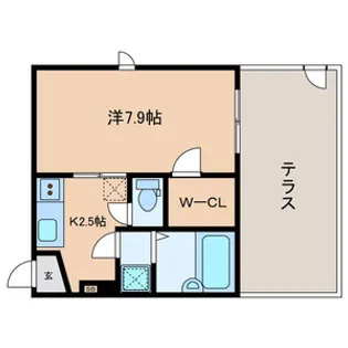 CAROL【101号室号室】の間取り