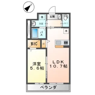 カーサ・グラン 伊都【3階】の間取り