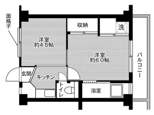 ビレッジハウス安積1号棟【0104号室】の間取り