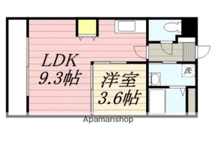 姪浜シルキーⅠ【5階】の間取り