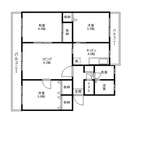 アムールTOMOIKE【1階】の間取り