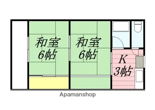 末松ハイム【7号室】の間取り