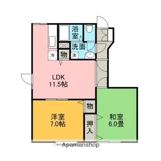 プレイスメゾンⅢ【1階】の間取り