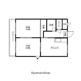 青柳ビル【203号室】の間取り