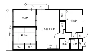 エトランゼⅡ【4階】の間取り