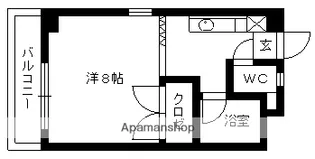 姪浜きどビル【2階】の間取り