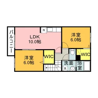ブリーゼ・川宮【2階】の間取り