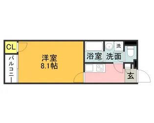 クレイノレグルスⅡ【1階】の間取り