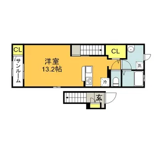 ベルデ ハイム【2階】の間取り
