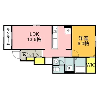 ミッキードリーム【1階】の間取り