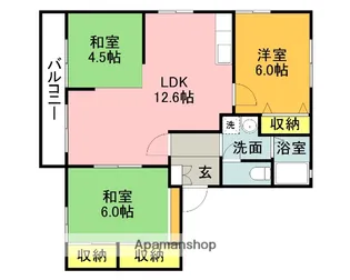 ラフィーネKI【103号室】の間取り
