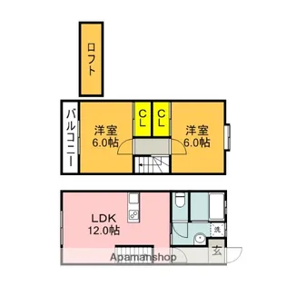 サンハイツⅡ【1階】の間取り