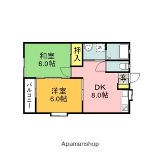 コーポラスFK【101号室】の間取り