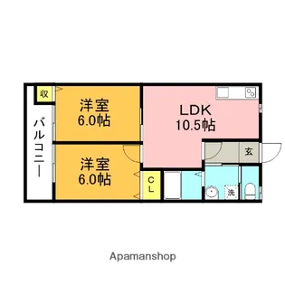 パサージュ新橋MⅢ【202号室】の間取り