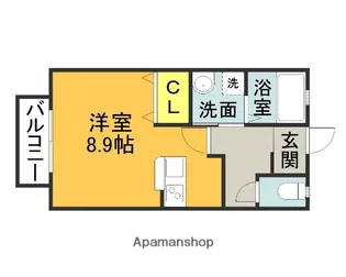 ライフステージ新町E【2階】の間取り