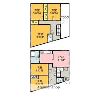 シェアハウスSEN【5号室】の間取り