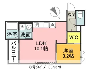 REGALEST OCEAN ROCK【1階】の間取り