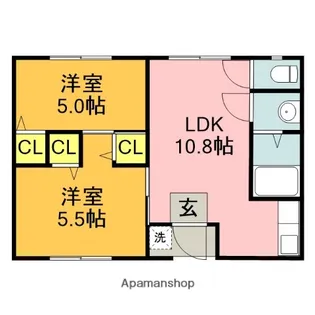 MIKIハイツⅡ【1階】の間取り