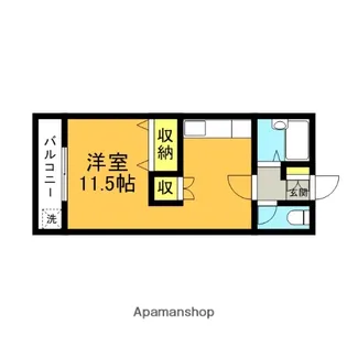 OAビル【302号室】の間取り