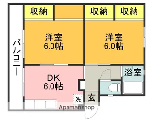 MinieraⅠ【303号室】の間取り