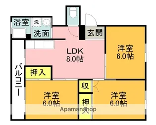 ロイヤルハイツ【205号室】の間取り