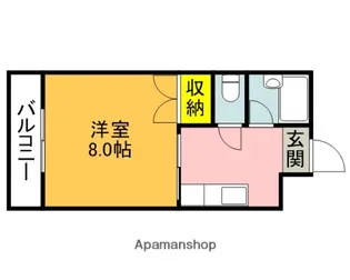 ラベンダーハウス桐ヶ丘【101号室】の間取り