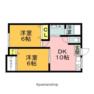 パサージュK【2階】の間取り