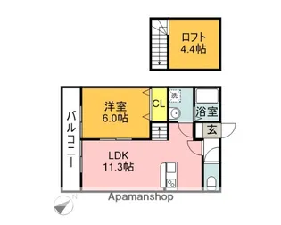 ARK ATRE【205号室】の間取り