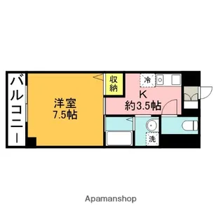 レアルワイズマンション県大サイド【2階】の間取り