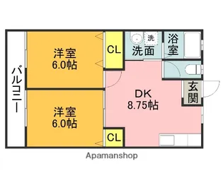 セーフティーフラッツA【202号室】の間取り