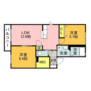 グラン・シャリオ A棟【2階】の間取り