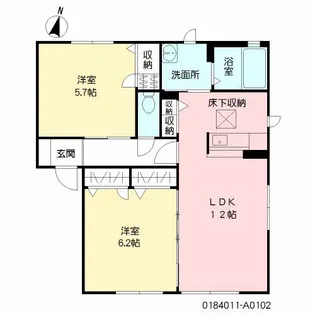 ウイング A【1階】の間取り