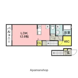 CANDEO糒A【2階】の間取り