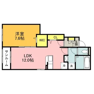 ロータス田川1【1階】の間取り